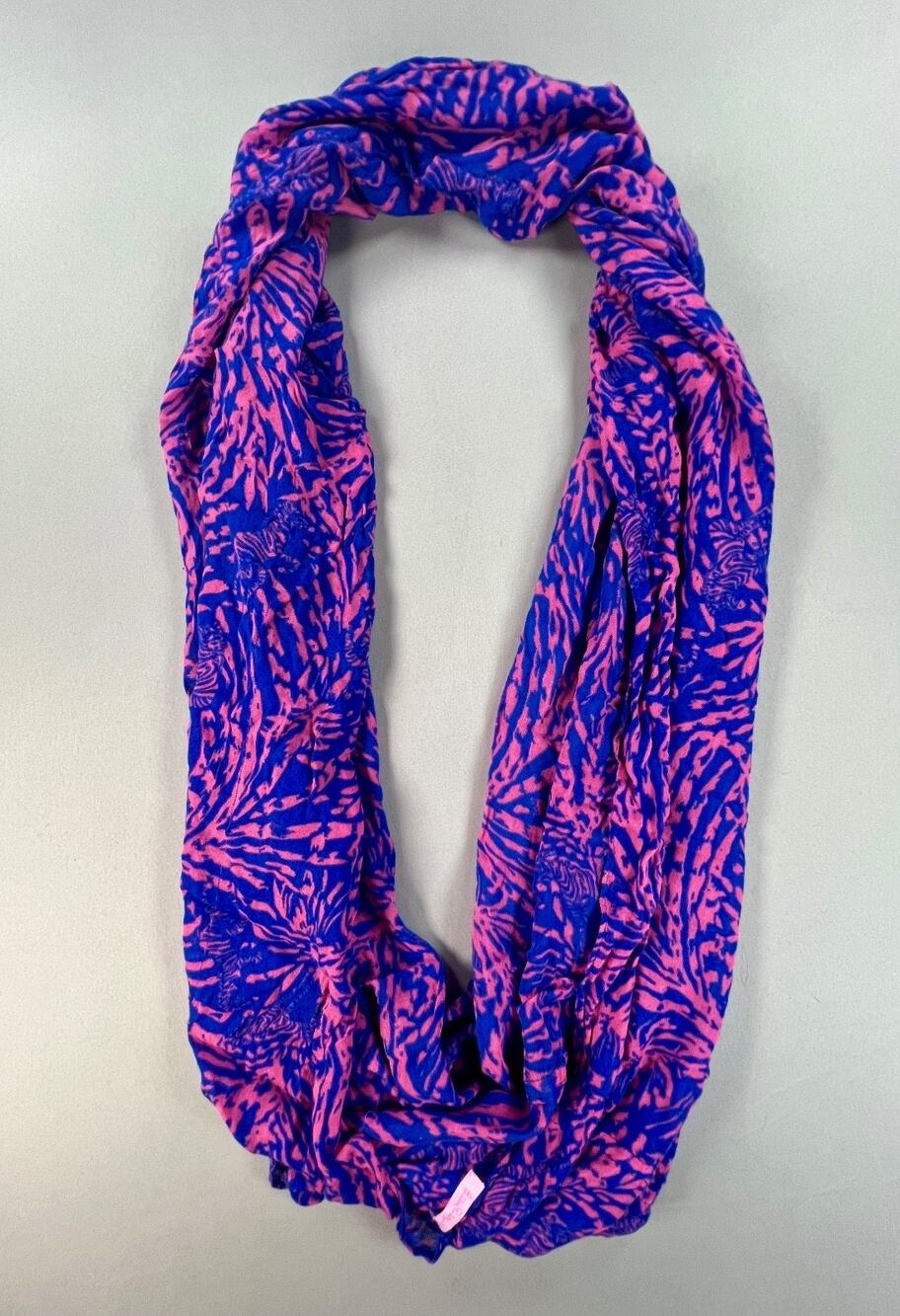 Lilly Pulitzer Infinity Scarf in Pink/Blue Pattern
